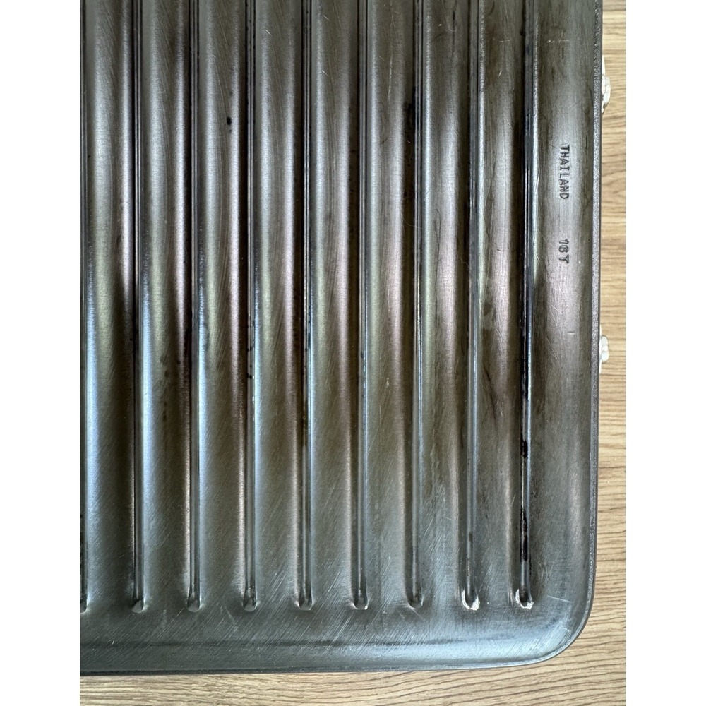 Pampered Chef Grill Pan Dual Burner Double Bacon Burger Panini Press Set 2924 - Picture 12 of 16